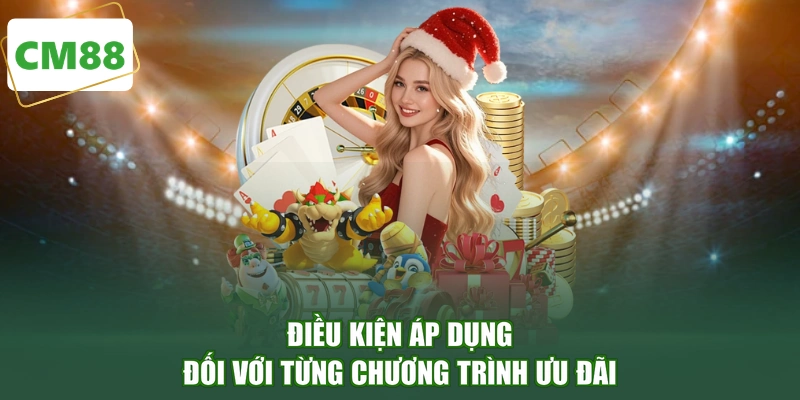 Điều kiện áp dụng đối với từng chương trình ưu đãi