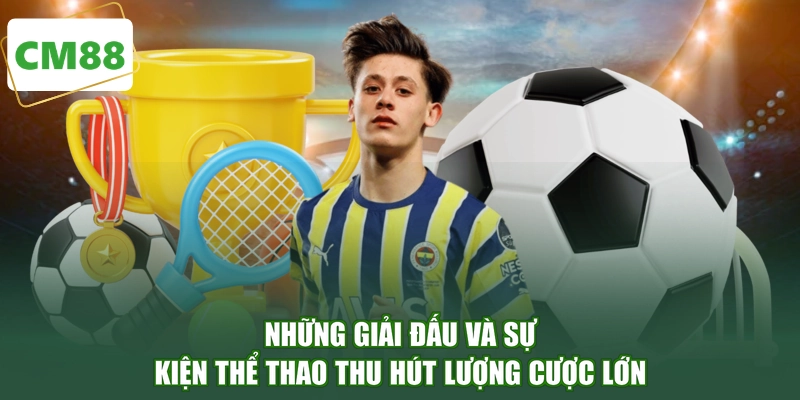 Những giải đấu và sự kiện thể thao thu hút lượng cược lớn